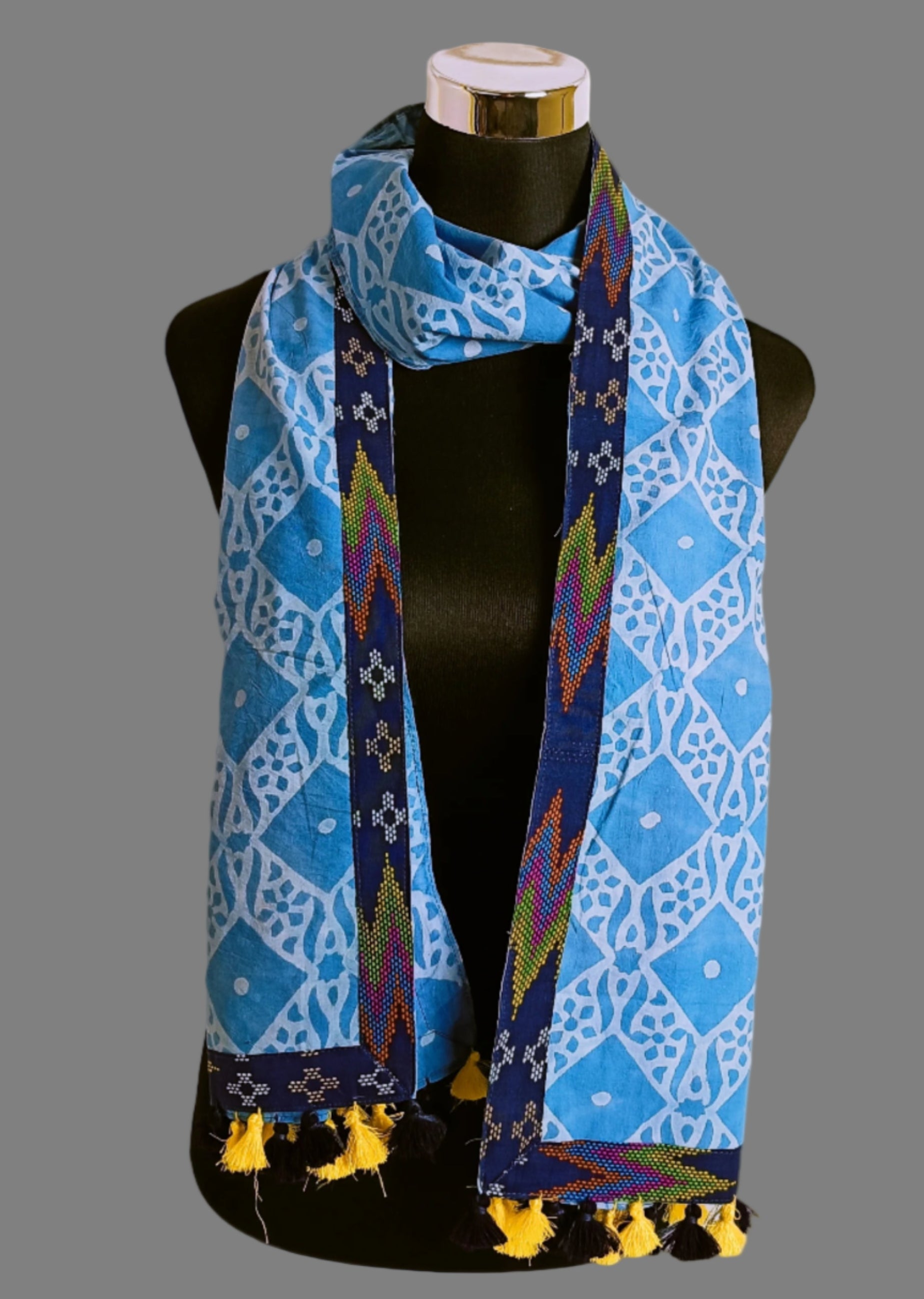 TIE AND DYE COTTON STOLE